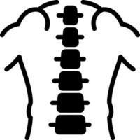 solid icon for spine vector
