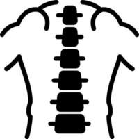 solid icon for spine vector