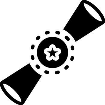 solid icon for pulsar vector