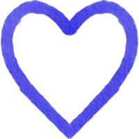 Blue Watercolor Clip Art Heart Png Illustration Paper Texture