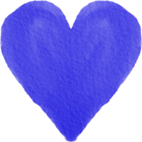 Blue Watercolor Clip Art Heart Png Illustration Paper Texture