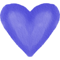 Blue Watercolor Clip Art Heart Png Illustration Paper Texture