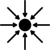 sólido icono para autenticidad vector