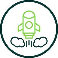 Rocket launch Vector Icon Design