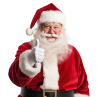 Santa Claus fabbricazione un' gesto isolato. illustrazione ai generativo png