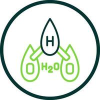 H2O vector icono diseño