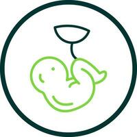 Fetus Vector Icon Design