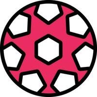 fútbol americano icono en rosado y blanco color. vector