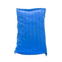 Beautiful blue pillow isolated on white background with clipping path photo