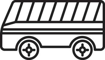 autobús, público transporte, recorrido, viaje icono vector