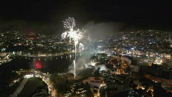 Sparkling Spectacle Captivating Fireworks over Da Lat video