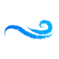 blue wave brush png