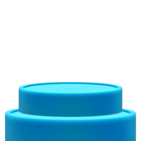 round blue podium png