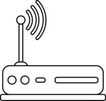 Router in flat style. vector