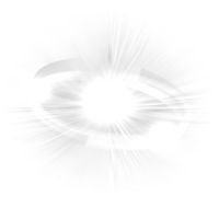 white rays glow light effect png