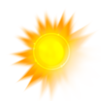 glow sun with rays png