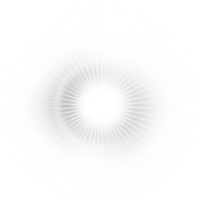 white rays glow light effect png