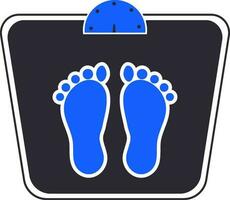 Flat sign or symbol of Weighing Machine. vector