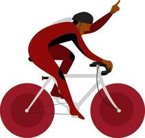 Character of racing cyclist, Sports concept. vector