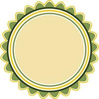 Decorative circular frame design. vector