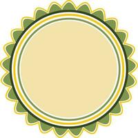 Decorative circular frame design. vector