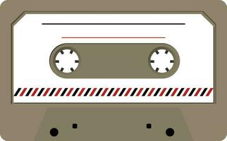 Isolated icon of cassette. vector