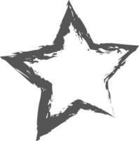 Hand drawn star design. vector