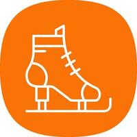 Ice skates Vector Icon Design