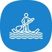 Paddle surf Vector Icon Design