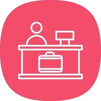Check-in Vector Icon Design