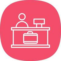 Check-in Vector Icon Design