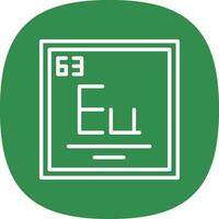 Europium Vector Icon Design