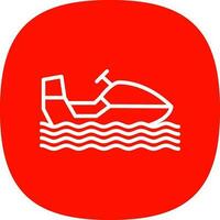 Snowmobile Vector Icon Design