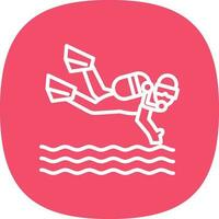 Scuba dive Vector Icon Design