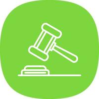 Gavel Vector Icon Design