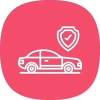 Car insurance Vector Icon Design