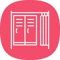 Changing room Vector Icon Design