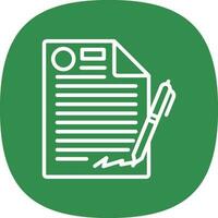 Contract Vector Icon Design