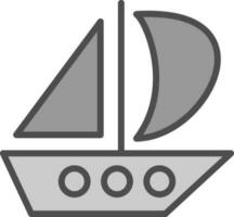 Catamaran Vector Icon Design