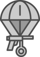 Skydiving Vector Icon Design