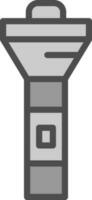 Flashlight Vector Icon Design