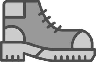 Hiking boots Vector Icon Design