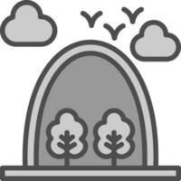 Mount rushmore Vector Icon Design