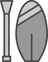 Paddle board Vector Icon Design