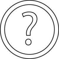 Vector Help sign or symbol.