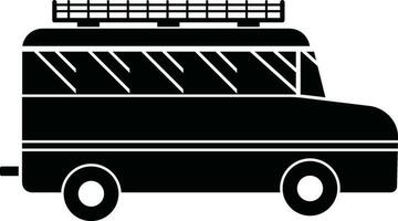 Illustration of bus icon. vector