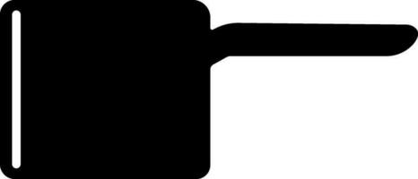 Silhouette of Cooking Pan. vector