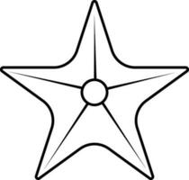 Starfish on white background. vector