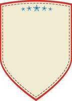 Flat illustration of shield. vector