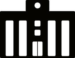 Flat style illustration of building. vector